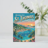 Carte Postale St. Thomas, Îles Vierges américaines (Debout devant)