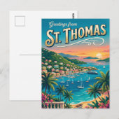 Carte Postale St. Thomas, Îles Vierges américaines (Devant / Derrière)