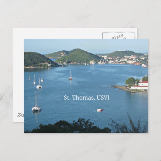 Carte Postale St. Thomas, Îles Vierges américaines (Devant / Derrière)