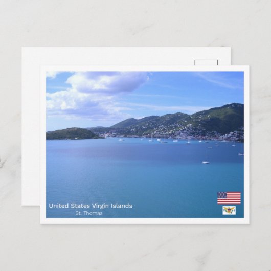 Carte Postale St. Thomas - Îles Vierges américaines (Devant / Derrière)