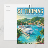 Carte Postale St. Thomas Îles Vierges américaines (Devant / Derrière)