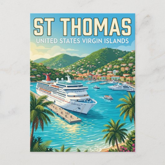 Carte Postale St. Thomas Îles Vierges américaines (Devant)