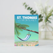 Carte Postale St Thomas Îles Vierges américaines. (Debout devant)