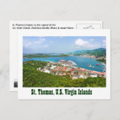 Carte Postale St. Thomas, Îles Vierges américaines (Devant / Derrière)