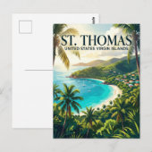 Carte Postale St. Thomas Îles Vierges des États-Unis (Devant / Derrière)