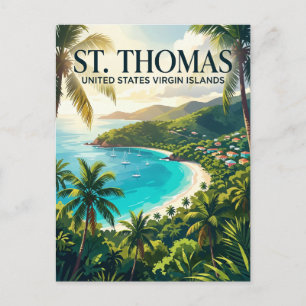 Carte Postale St. Thomas Îles Vierges des États-Unis