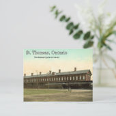 Carte Postale St. Thomas, Ontario - Gare ferroviaire du MC vers  (Debout devant)
