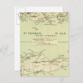 Carte Postale St Thomas, St Jan, St Crook (Devant / Derrière)