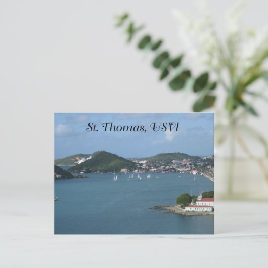 Carte Postale St. Thomas USVI (Debout devant)