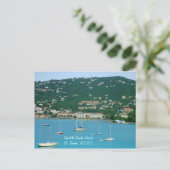 Carte Postale St Thomas Voiliers sur mesure (Debout devant)