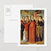 Carte Postale St. Ursula et les quatre saints (tempête sur panne (Devant / Derrière)