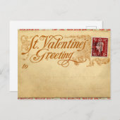 Carte postale st valentine (Devant / Derrière)