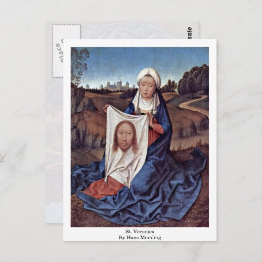 Carte Postale St. Veronica Par Hans Memling (Devant / Derrière)