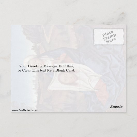 Carte Postale St. Veronica Par Hans Memling (Dos)