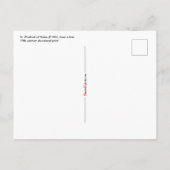 Carte postale St. Winifred of Wales (P 002) (Dos)