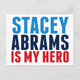 Carte Postale Stacey Abrams est mon héros