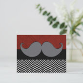 Carte Postale Stache Mustache Retro (Debout devant)