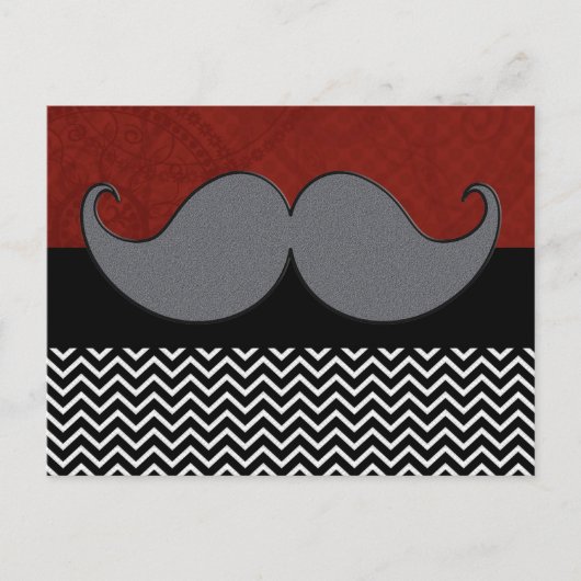 Carte Postale Stache Mustache Retro (Devant)