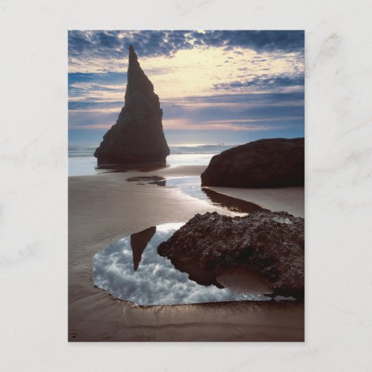 Carte Postale Stack marin en forme d'épine | Face Rock Wayside, (Devant)