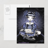 Carte postale Stacy Midnight Surfing LapTop Fairy (Devant / Derrière)