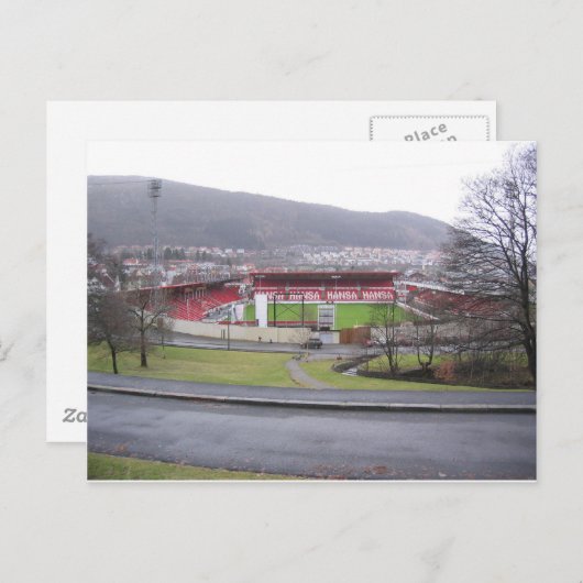 Carte Postale Stade Brann (Devant / Derrière)