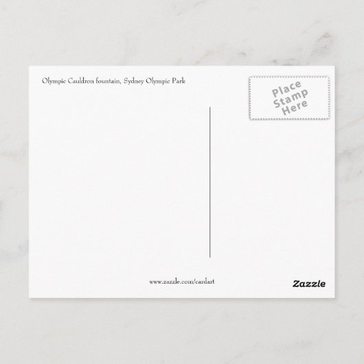 Carte Postale stade cauldron (Dos)