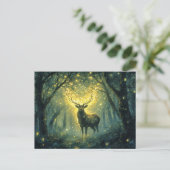 Carte Postale Stade dans une forêt enchantée (Debout devant)