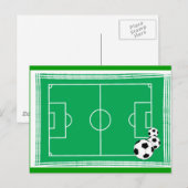 Carte Postale stade de football (Devant / Derrière)
