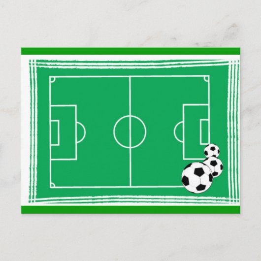 Carte Postale stade de football (Devant)