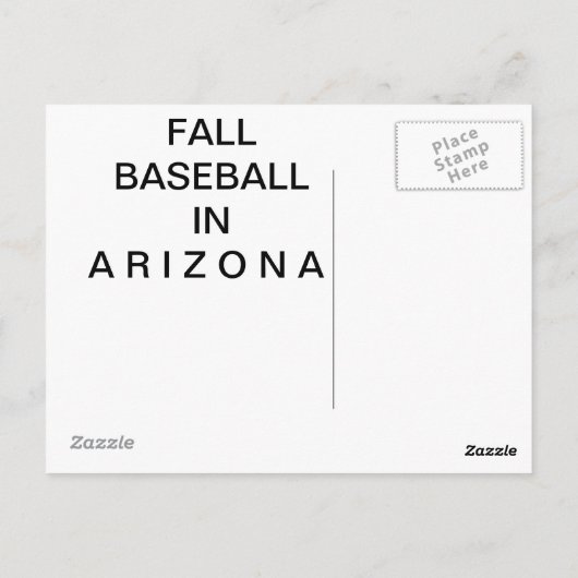 Carte postale Stade Salt River Fields (Dos)