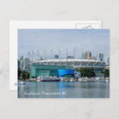 Carte Postale Stade Vancouver Colombie-Britannique (Devant / Derrière)