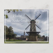 Carte Postale Stadsmolen Windmill, Hulst, Pays-Bas (Devant)