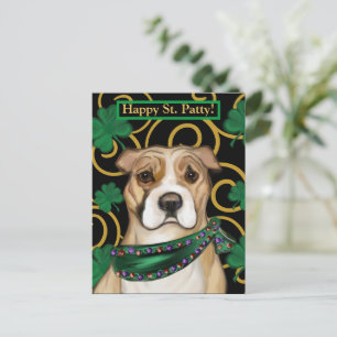 CARTE POSTALE STAFFORDSHIRE TERRIER AMÉRICAIN