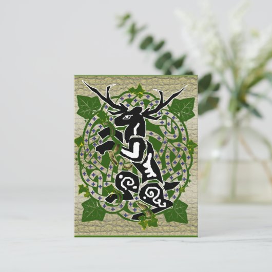 Carte Postale stag herne (Debout devant)