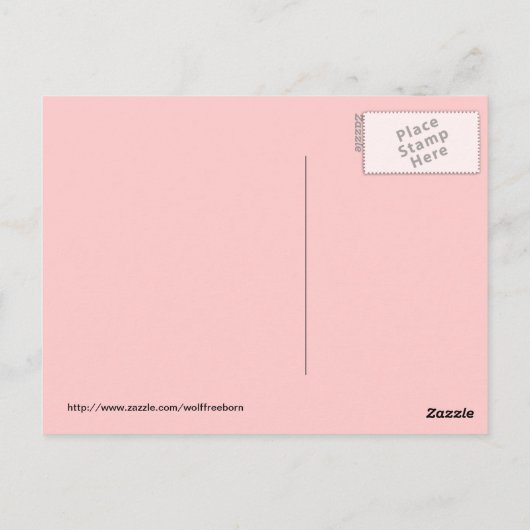 Carte Postale stag herne (Dos)