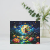 Carte Postale Stained Glass Moonlight Flight Fairy (Debout devant)