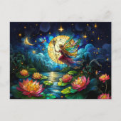 Carte Postale Stained Glass Moonlight Flight Fairy (Devant)