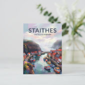 Carte Postale Staithes Royaume-Uni (Debout devant)