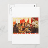 Carte Postale stalin.leader de l'ussr (Devant / Derrière)