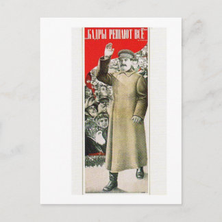 Carte Postale stalin the leader ussr