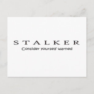 CARTE POSTALE STALKER