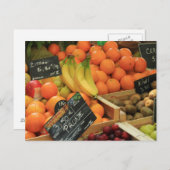 Carte Postale Stall de fruits au marché de la provence (Devant / Derrière)