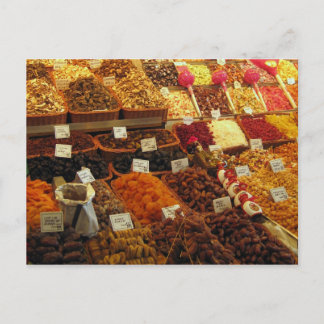 Carte Postale Stall de production, marché Boqueria, Barcelone, E
