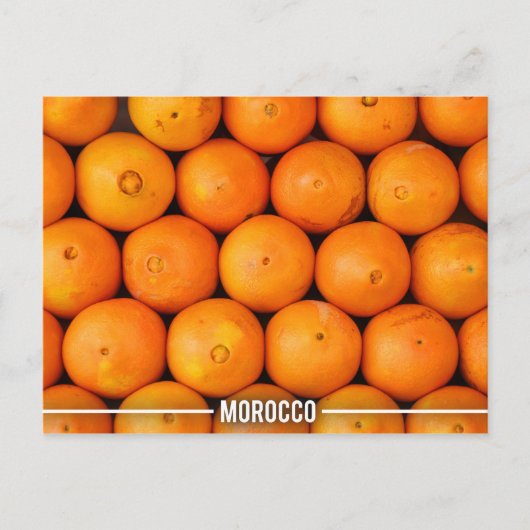 Carte Postale Stalls d'Orange à Marrakech Maroc (Devant)