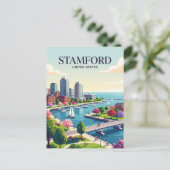 Carte Postale Stamford Connecticut (Debout devant)