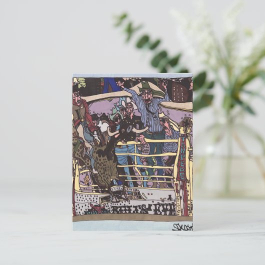 Carte Postale Stampede 8 secondes (Debout devant)