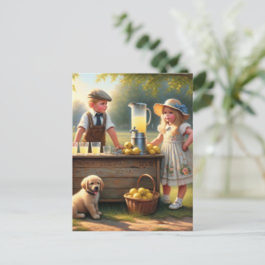 Carte Postale Stand à la citronnelle (Debout devant)