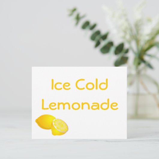 Carte Postale Stand de citronnade (Debout devant)