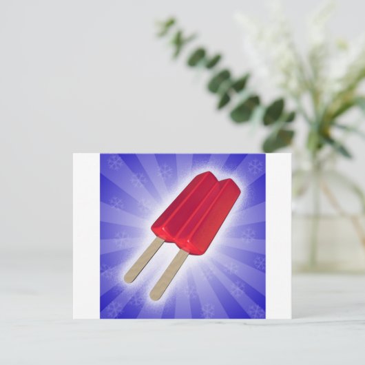 Carte Postale stand de coquelicots (Debout devant)