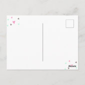 Carte Postale Stand de glace Confetti Fête d'anniversaire Violet (Dos)